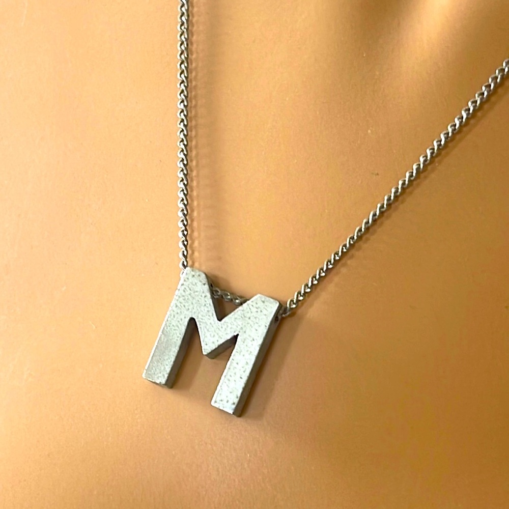 Vintage “M” necklace